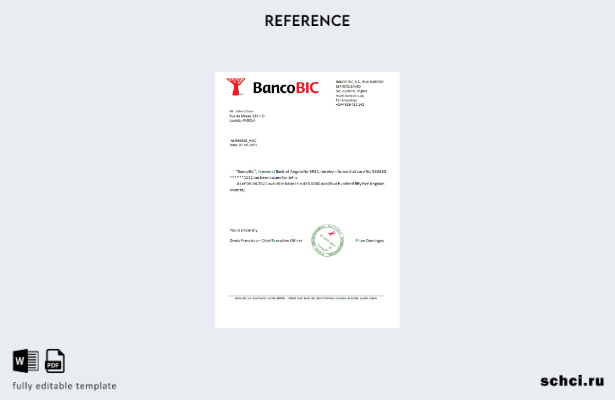 цифровая загрузка справочного шаблона Angola Bancobic